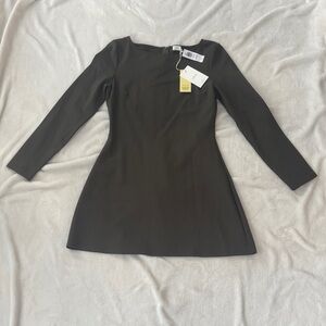 Aritzia Delvina Dress - Size 8, Dark Olive